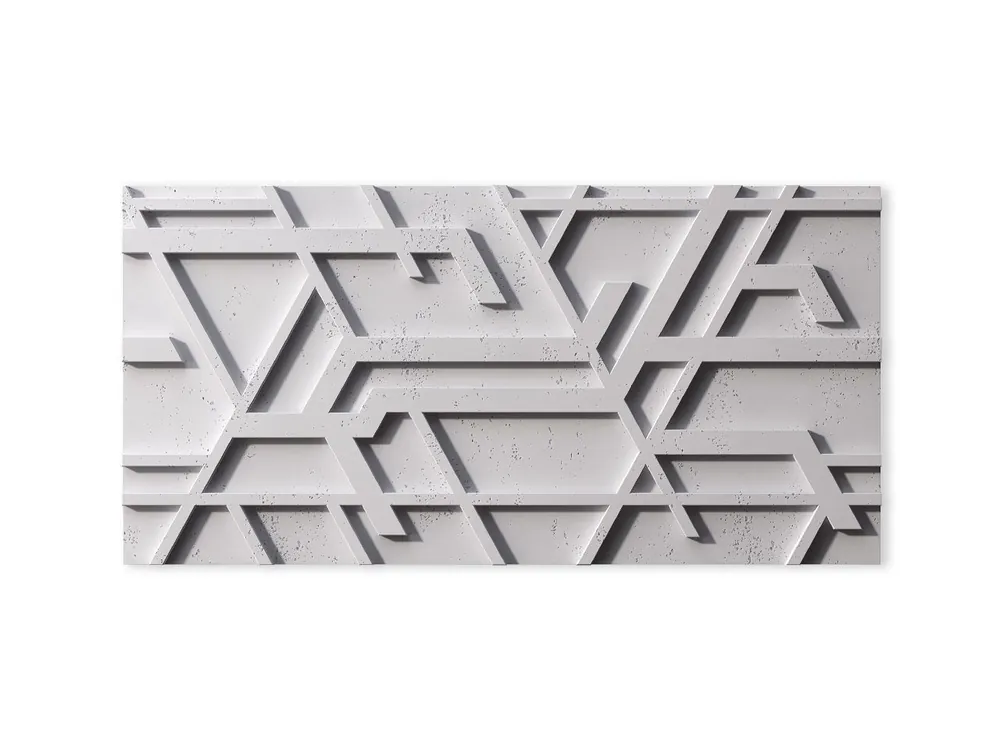 Zamów dziś Panel betonowy 3D ścienny Kor Siwy Biały PB27-B1