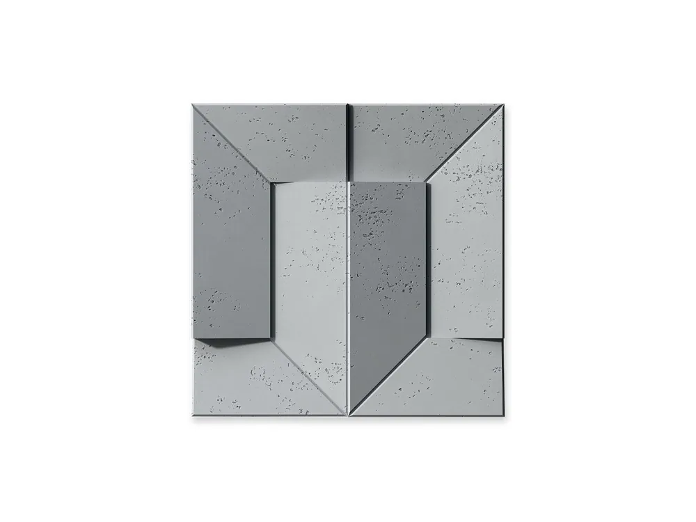 Szybka wysyłka Beton architektoniczny Panel 3D Ori Ciemny Szary PB26-S51