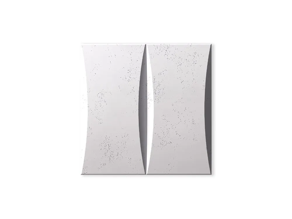 Nowy Beton na ścianę Panel 3D Blok Śnieżnobiały PB20-BS