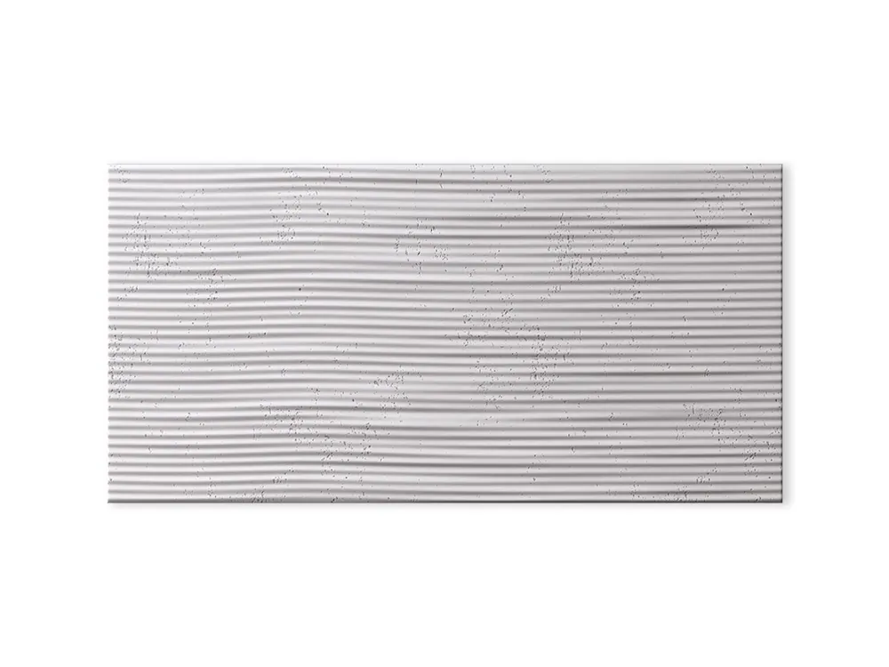 Sprawdź teraz Beton na ścianę Panel 3D Fala 2 Siwy Biały PB23-B1