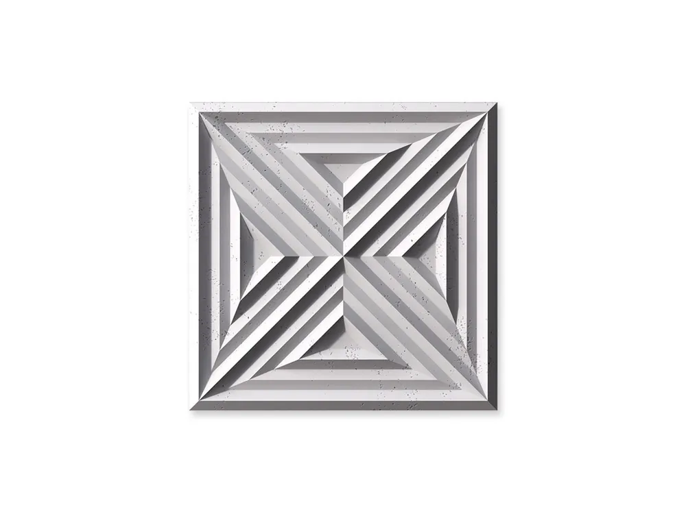 Tylko dziś Beton na ścianę Panel 3D Slab 2 Siwy Biały PB22-B1