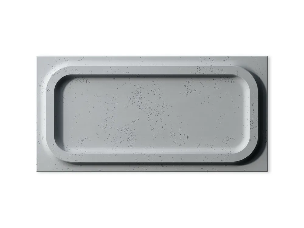 Oferta czasowa Panel ścienny 3D Beton architektoniczny Moduł 0 Ciemny Szary PB19-S51