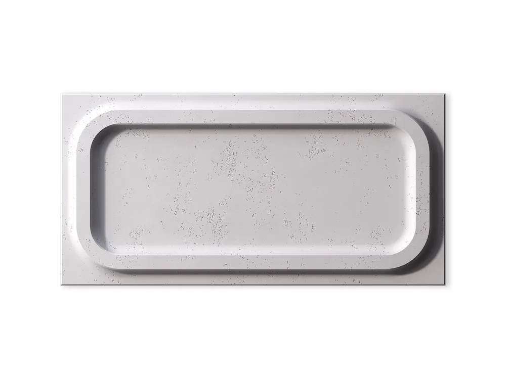Oferta limitowana Beton architektoniczny Panel 3D Moduł 0 Siwy Biały PB19-B1