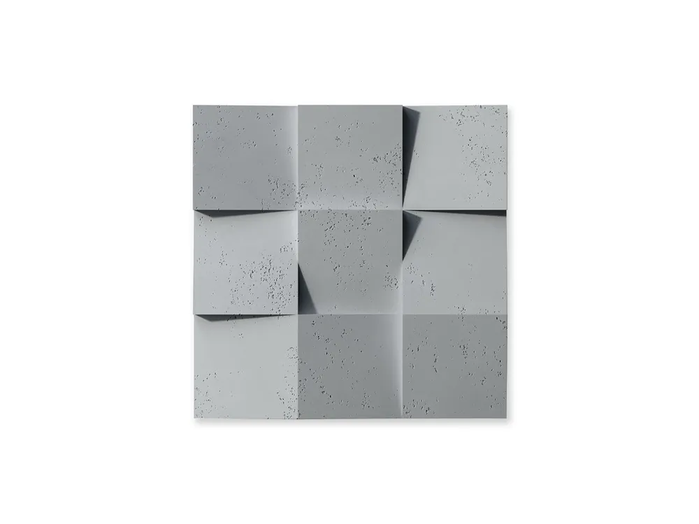 Obniżka ceny Beton na ścianę Panel 3D Coco 2 Ciemny Szary PB16-S51