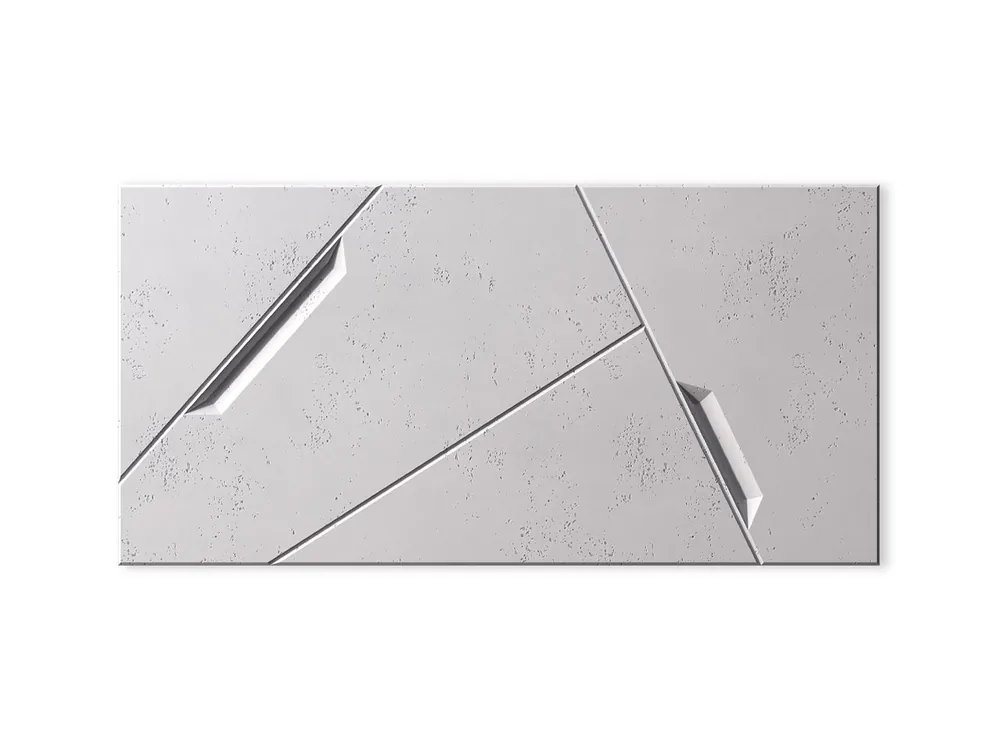 Zamów teraz Panel ścienny 3D Beton architektoniczny Space Siwy Biały PB18-B1