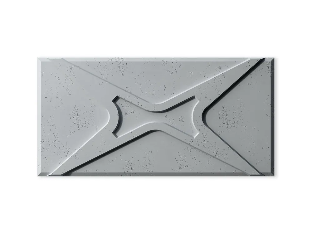 Kup online Panel betonowy 3D ścienny Moduł X Ciemny Szary PB17-S51