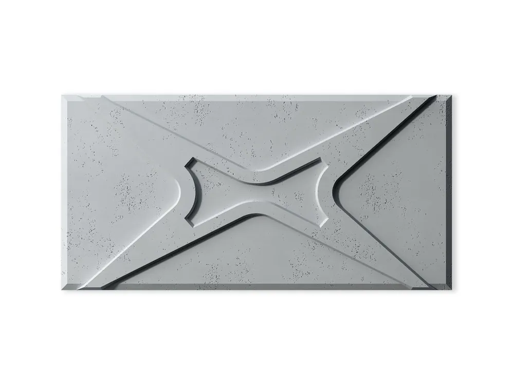 Panel ścienny Beton architektoniczny 3D Moduł X Szary PB17-S95 Premium