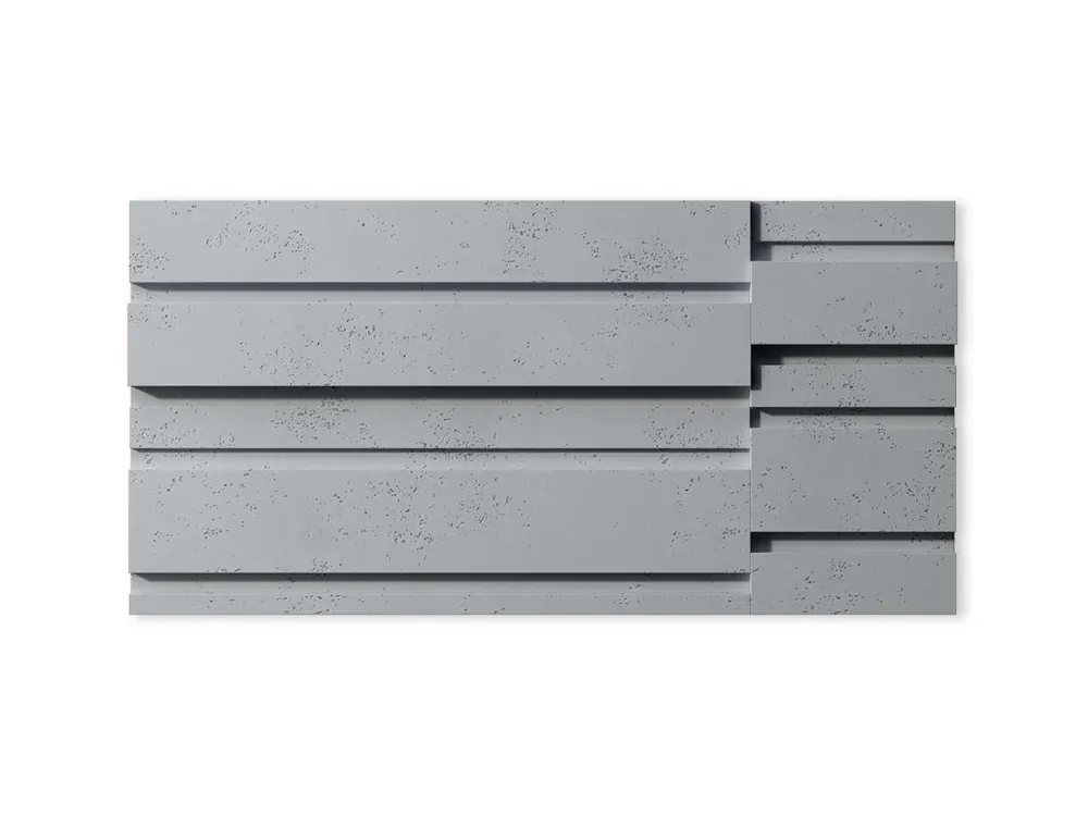 Tylko do końca tygodnia Panel betonowy 3D ścienny Kod Ciemny Szary PB13-S51