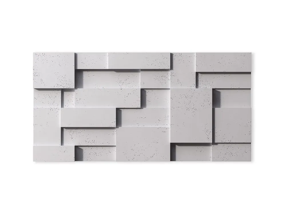 Beton architektoniczny Panel 3D Cub Siwy Biały PB11-B1 Cena promocyjna