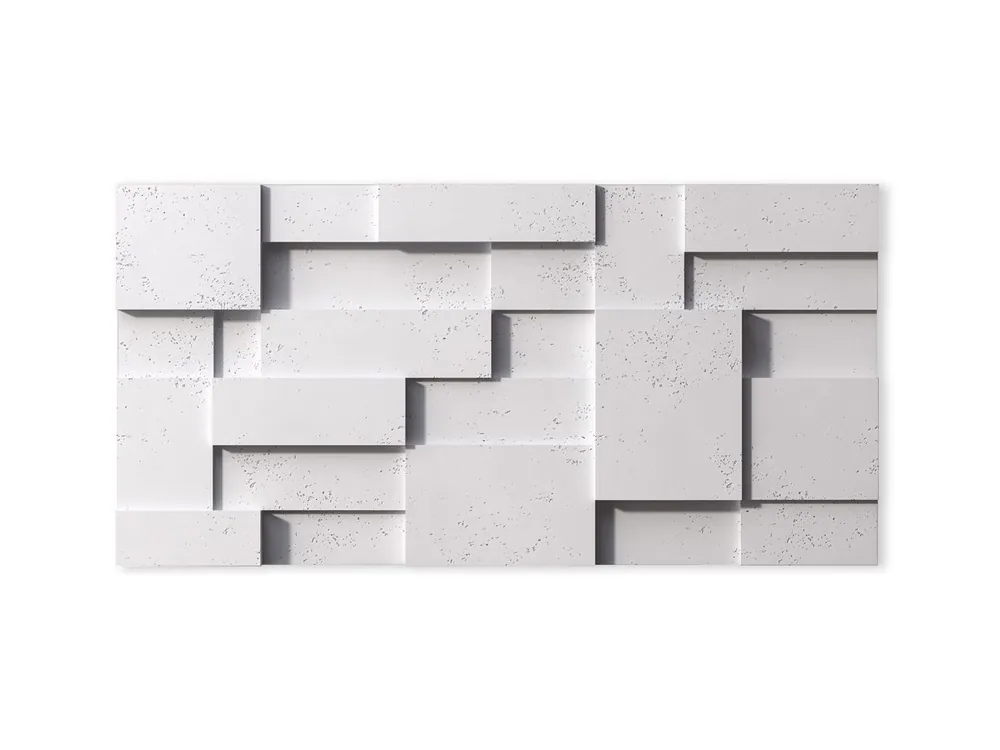 Beton architektoniczny 3D Cub Śnieżnobiały PB11-BS Darmowa dostawa