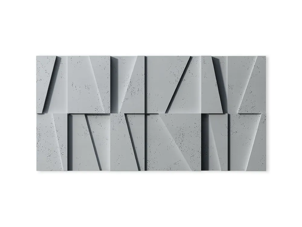 Panel 3D z betonu architektonicznego Mozaika Szary PB09-S95 Hit sprzedaży