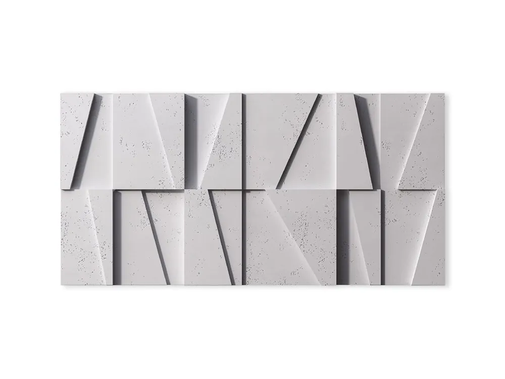 Zamów dziś Beton na ścianę Panel 3D Mozaika Siwy Biały PB09-B1