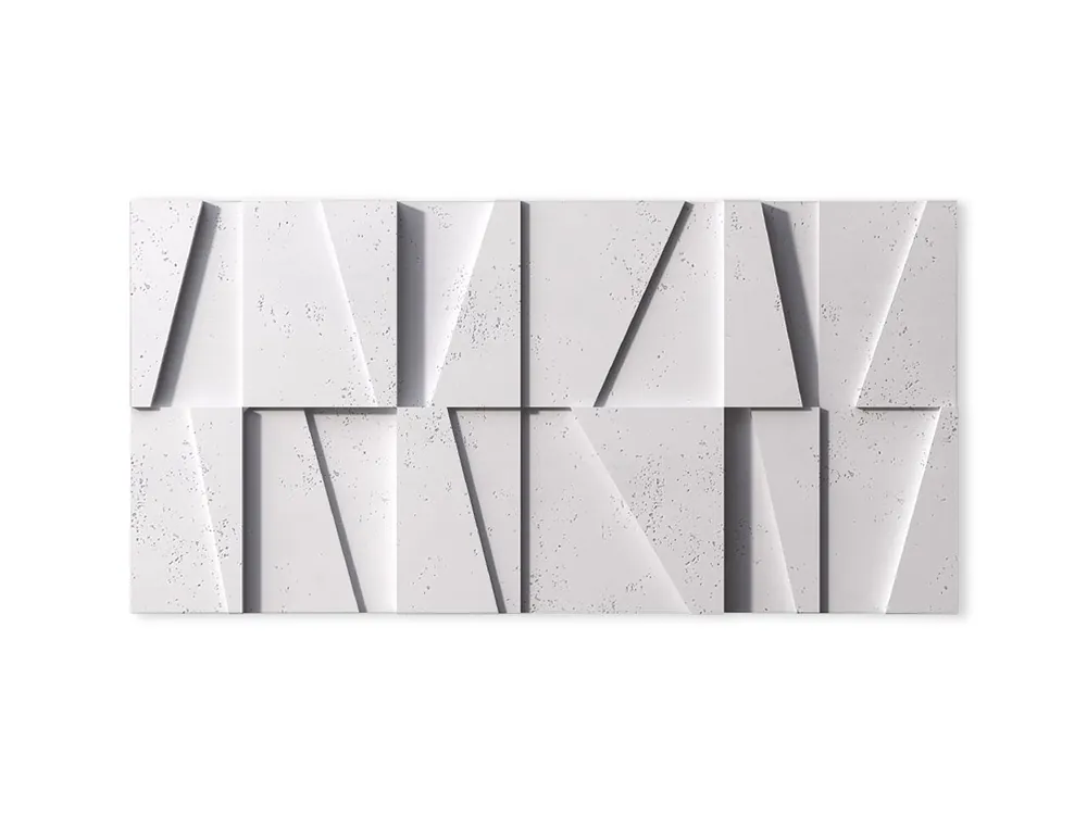 Wyprzedaż Beton architektoniczny 3D Mozaika Śnieżnobiały PB09-BS