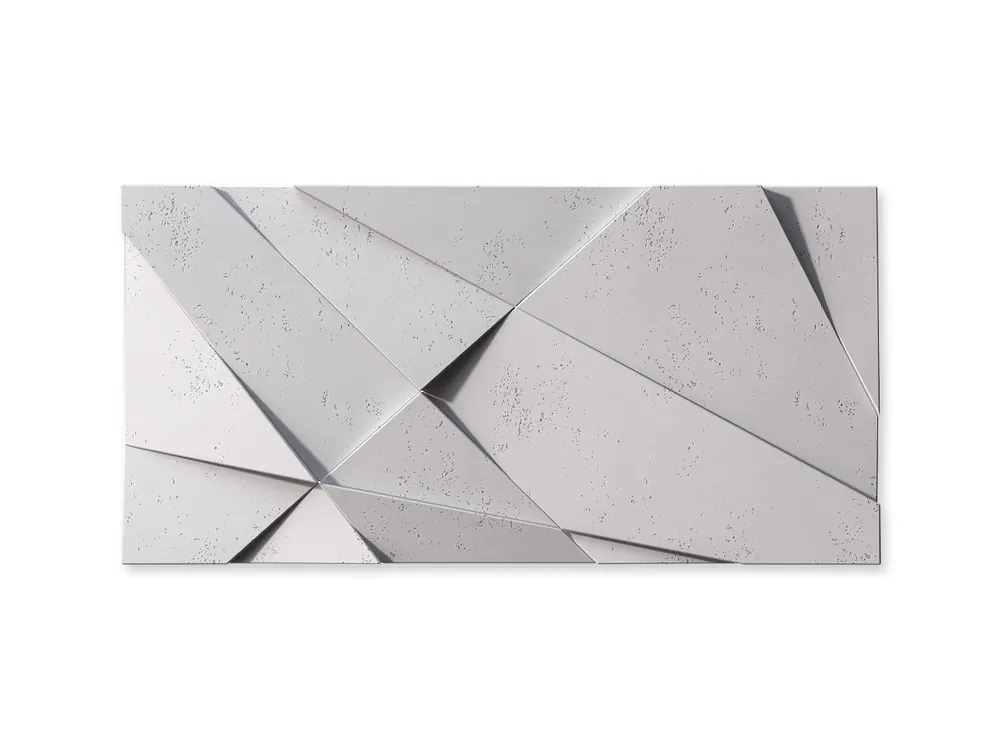 Obniżka ceny Beton architektoniczny 3D na ścianę Kryształ Siwy Biały PB05-B1