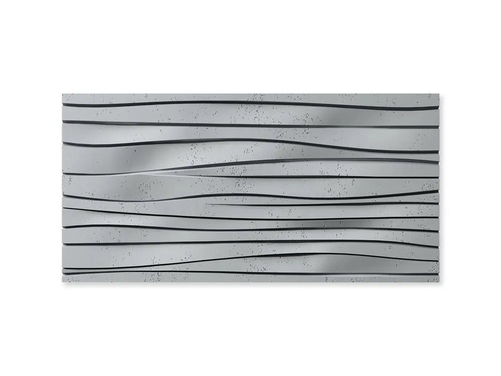 Beton architektoniczny 3D Fala Szary PB03-S95 Dostępne od ręki