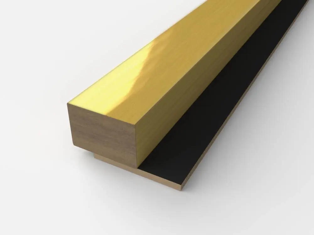 Popularny Zakończenie do lameli z MDF Złoty Prestige Decor