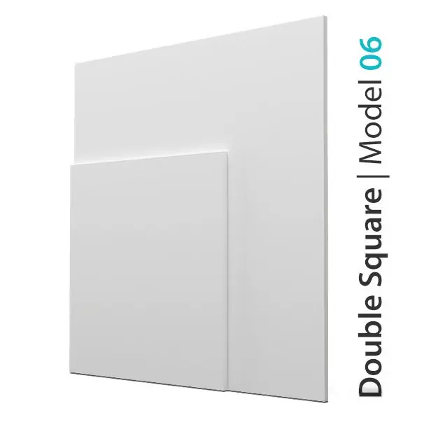 Nowość Panel Ścienny 3D Double Square 06/A