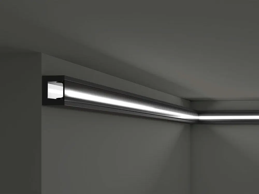 Listwa oświetleniowa LED sufitowa czarna IL12 WALLSTYL Hit cenowy