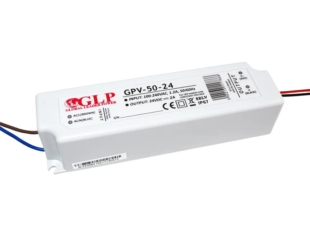 Zasilacz impulsowy wodoodporny IP 67 GPV 24V/2A 50W Zniżka