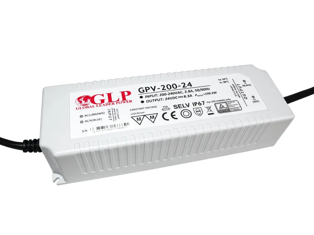 Zamów dziś Zasilacz impulsowy wodoodporny IP 67 GPV 24V/8A 200W