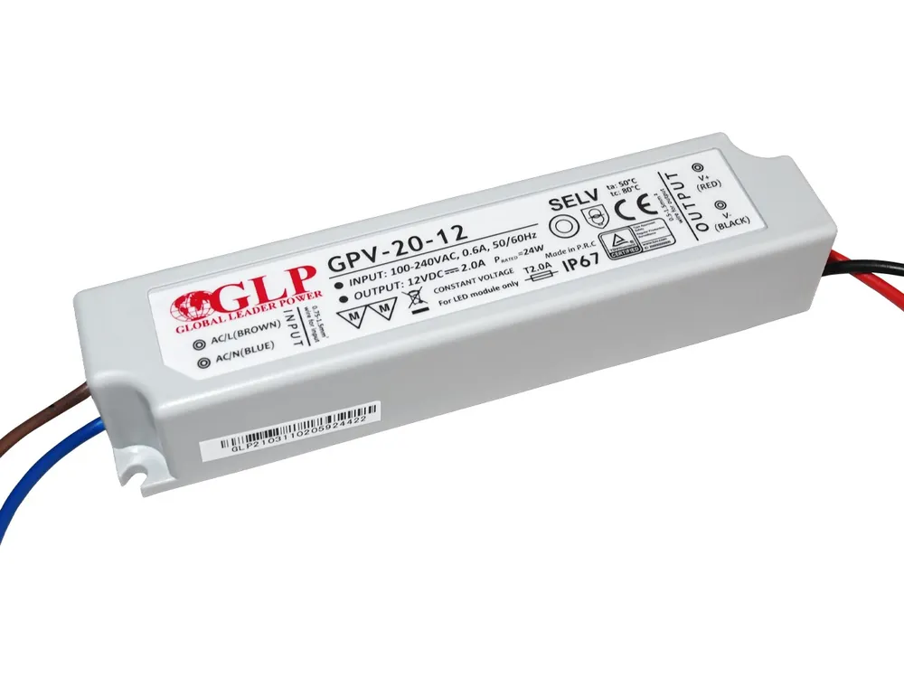 Popularny Zasilacz impulsowy wodoodporny IP 67 GPV 12V/2A 20W