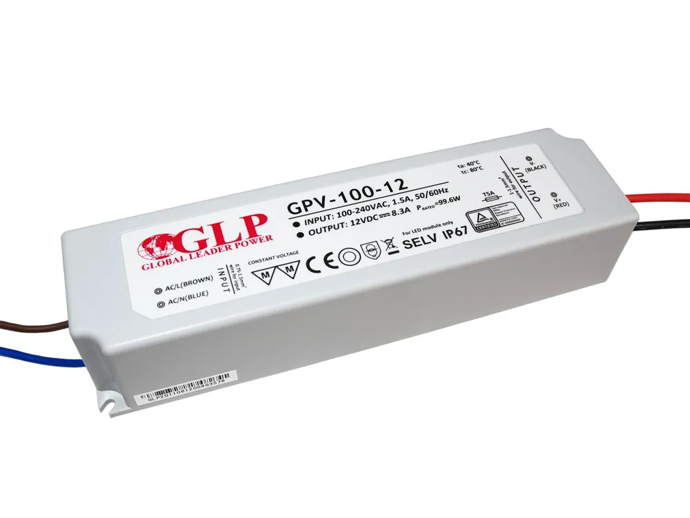 Hit cenowy Zasilacz impulsowy wodoodporny IP 67 GPV 12V/8A 100W