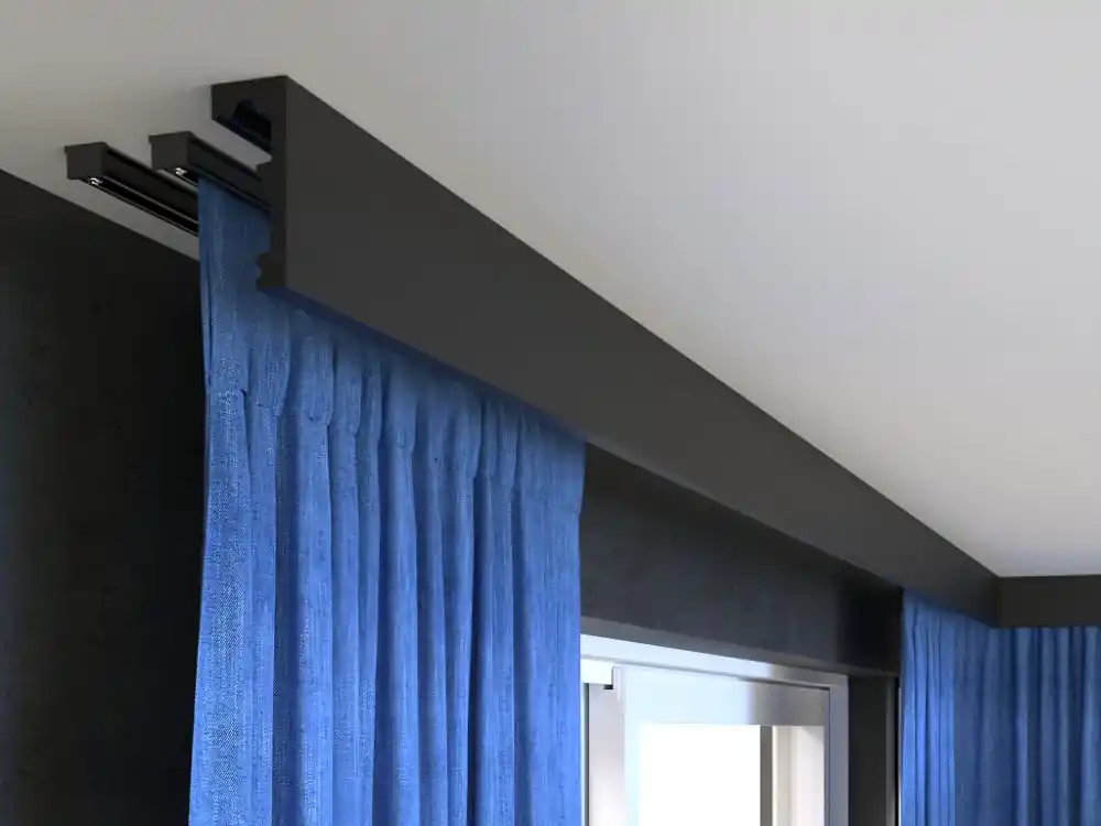 Maskownica karnisza czarna K10040B Decor System 200 cm Nowość