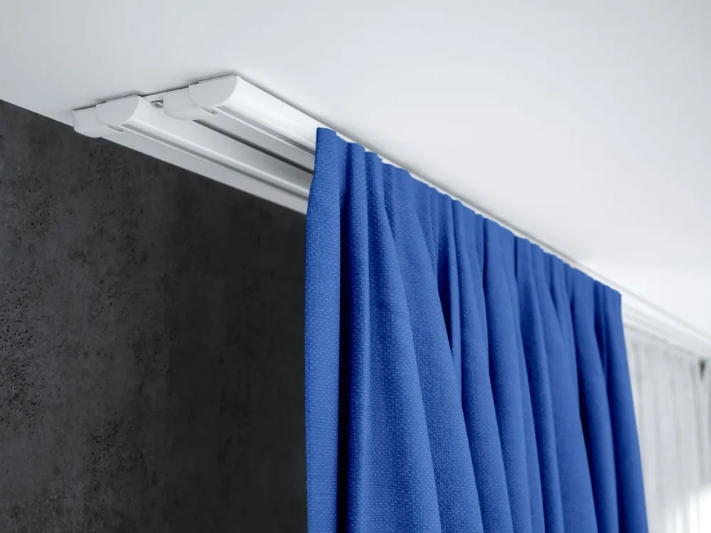 Wyprzedaż Szyna sufitowa aluminiowa biała dwutorowa ZD