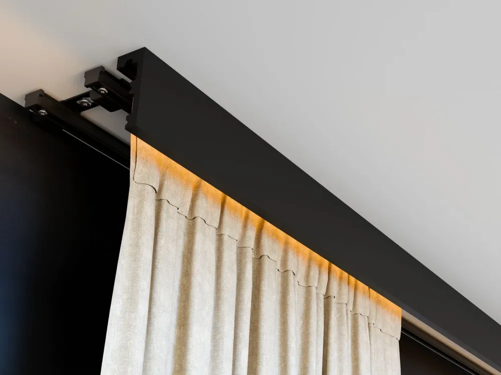 Szyna sufitowa dwutorowa czarna ZS z maskownicą 10 cm K10040B Decor System Szybka dostawa