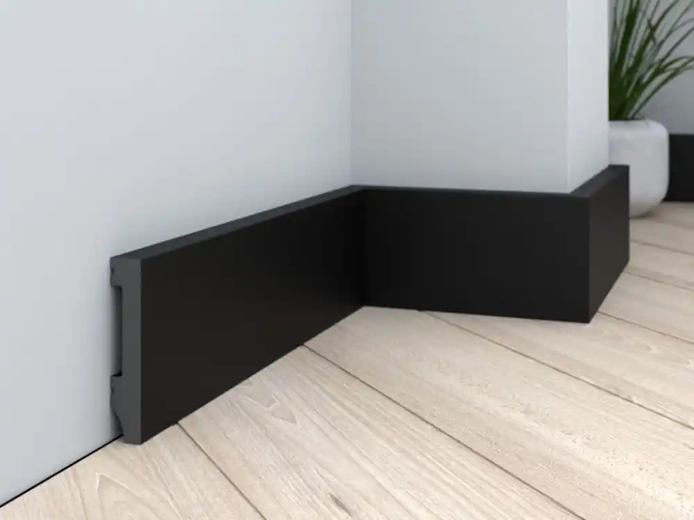 Listwa przypodłogowa czarna 8 cm DSP16 Decor System 200 cm Łatwy zwrot