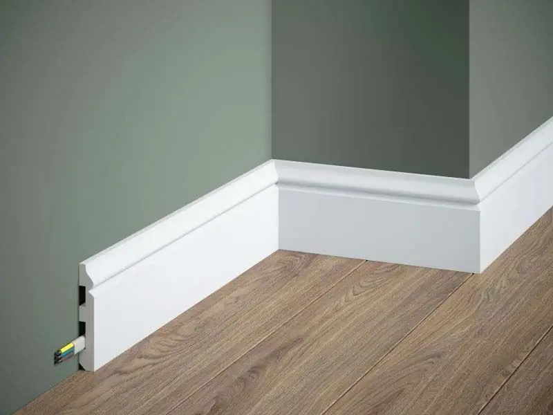 Listwa przypodłogowa malowana na biało MD018P Mardom Decor Super okazja