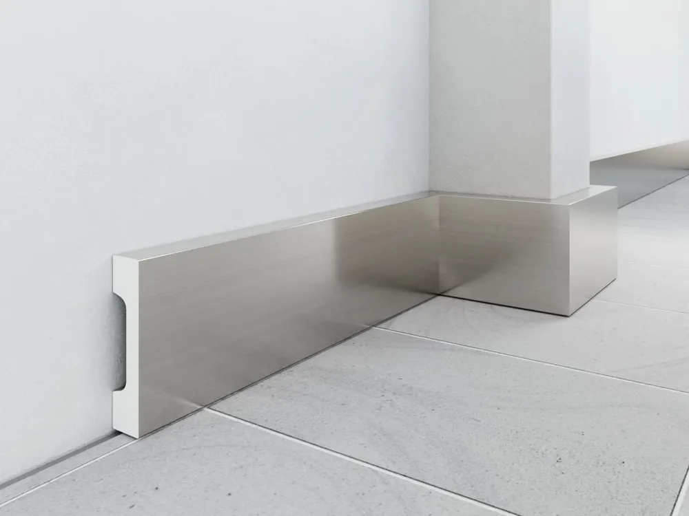 Listwa przypodłogowa kolor aluminium LPC-23A Premium
