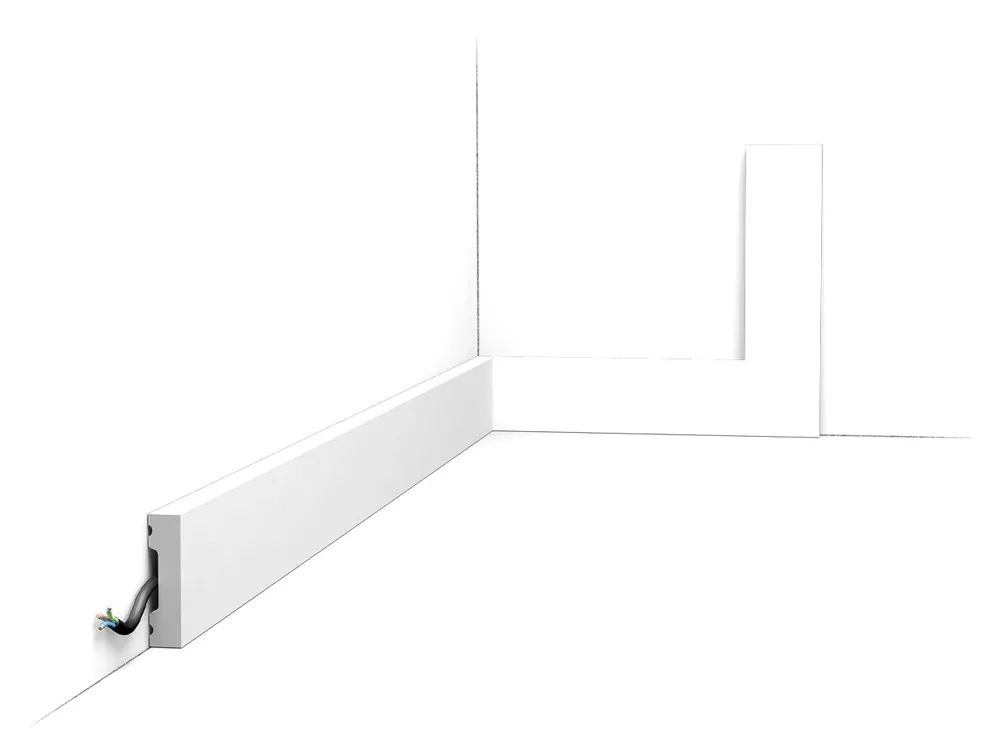 Wyjątkowa oferta Listwa przypodłogowa malowana na biało SX162-RAL9003 Orac Decor