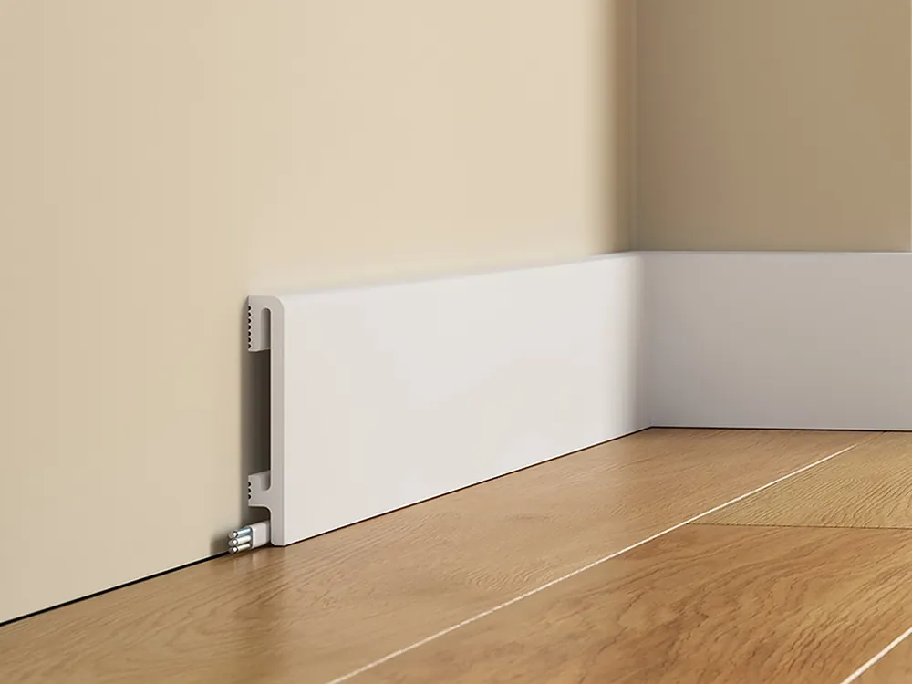 Hit sprzedaży Listwa przypodłogowa 10 cm PCV DuroFit PF100 - Biały - Premium Floor