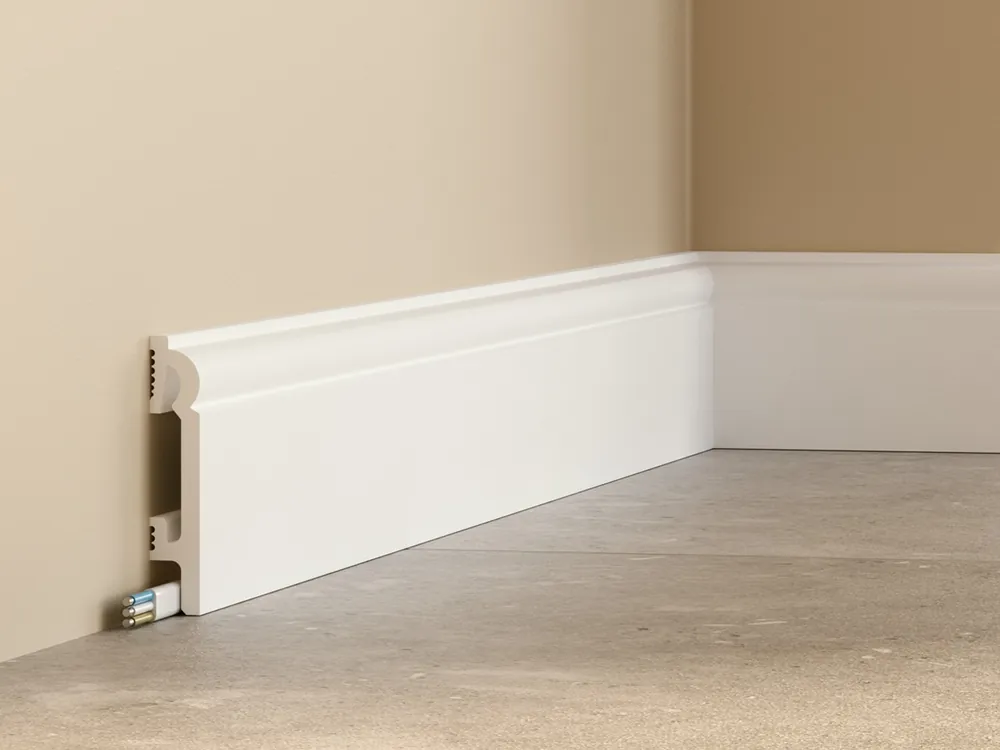 Listwa przypodłogowa 8 cm PCV DuroFit PF082 - Biały - Premium Floor Nowość