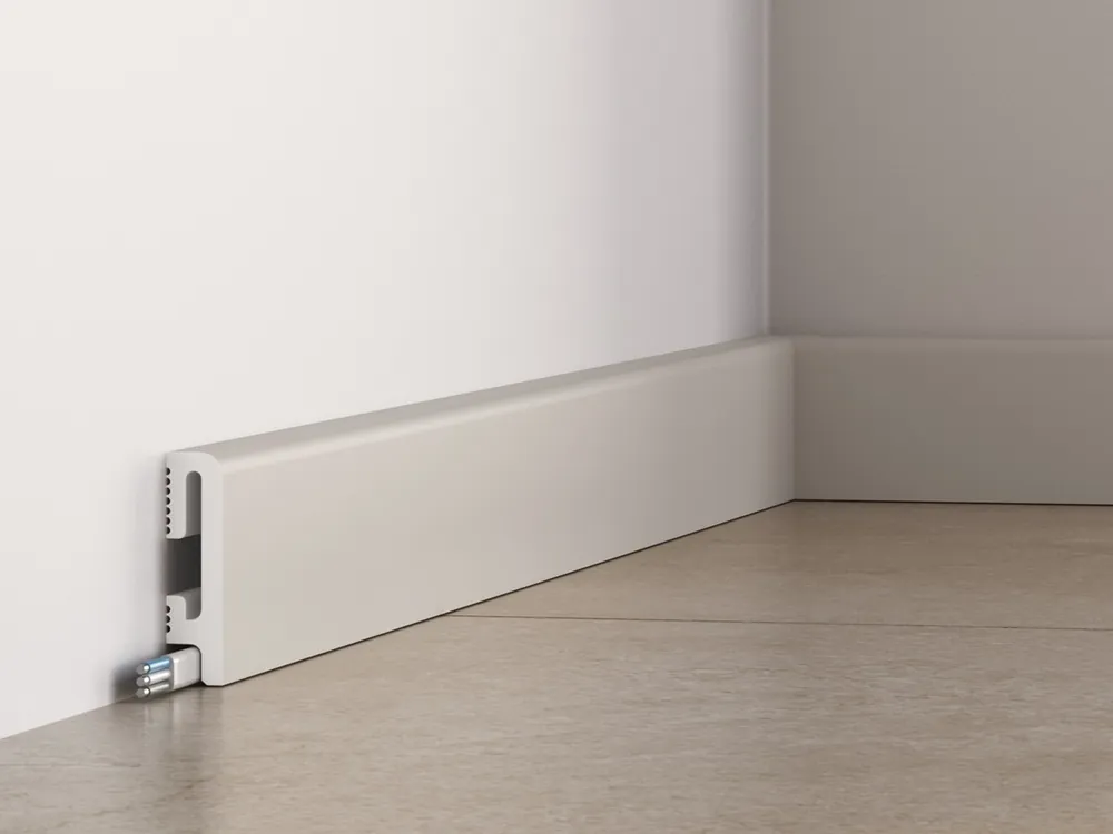 Promocja Listwa przypodłogowa 6 cm PCV DuroFit PF060K - Kaszmir - Premium Floor