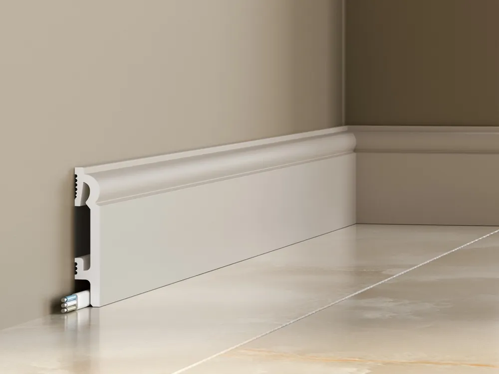 Łatwy zwrot Listwa przypodłogowa 8 cm PCV DuroFit PF082K - Kaszmir - Premium Floor