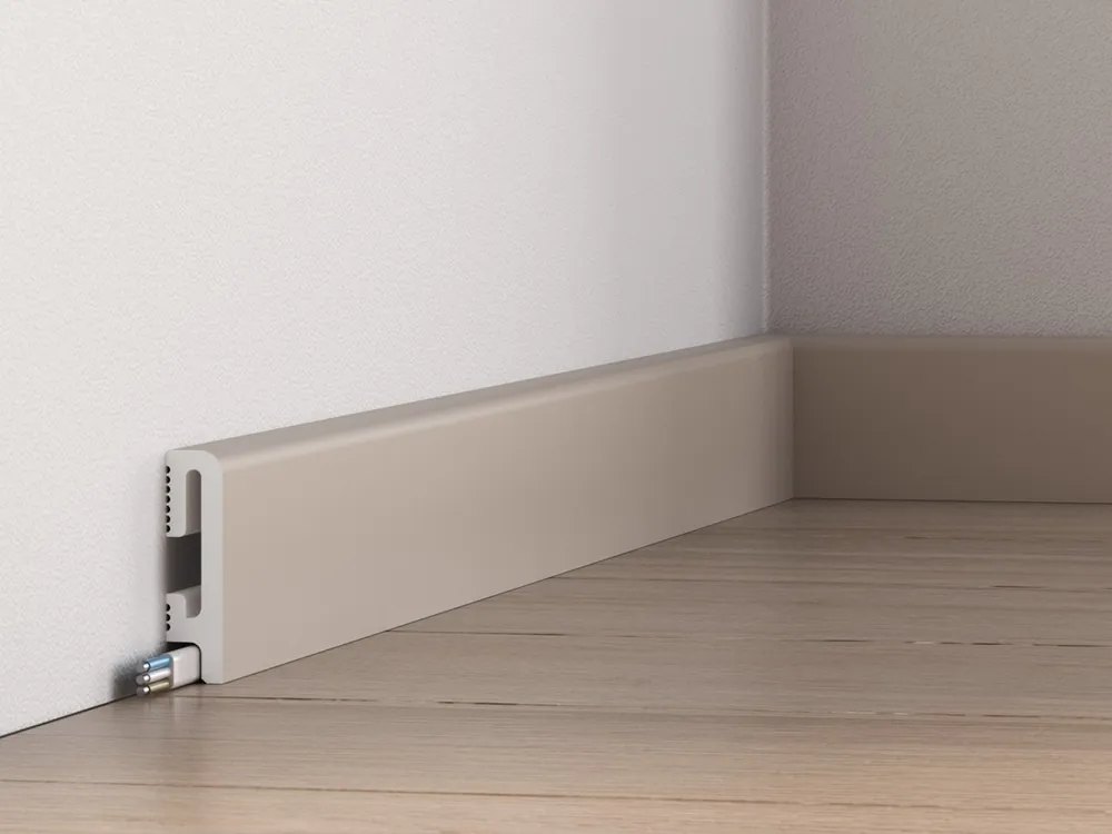 Listwa przypodłogowa 6 cm PCV DuroFit PF060C - Cappuccino - Premium Floor Bezpieczna płatność