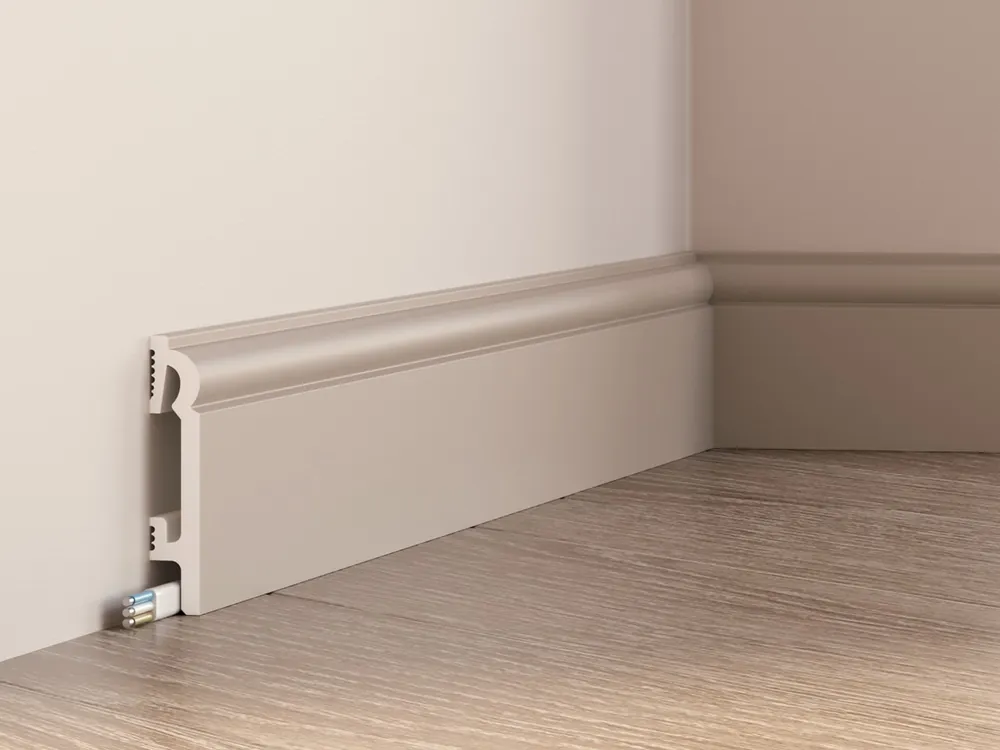 Nie przegap Listwa przypodłogowa 8 cm PCV DuroFit PF082C - Cappuccino - Premium Floor