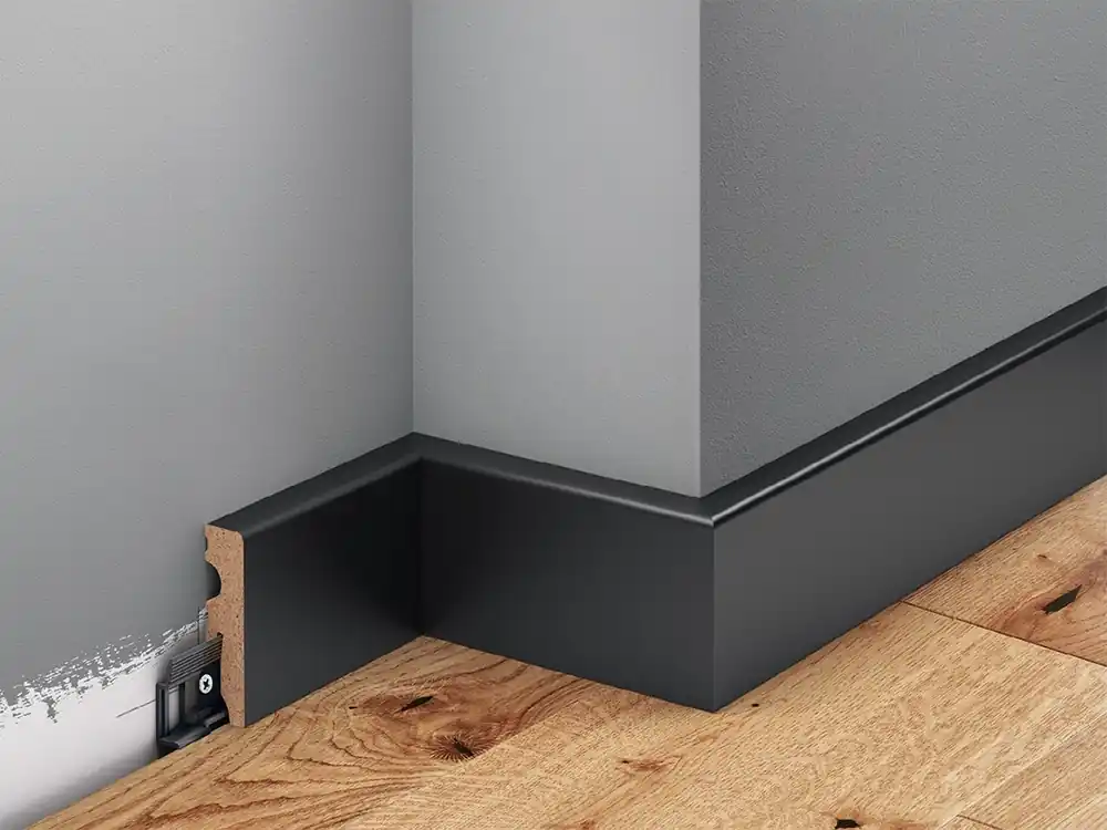 Listwa MDF lakierowana półmat Czarna - LMDF-01MC Creativa Promocja