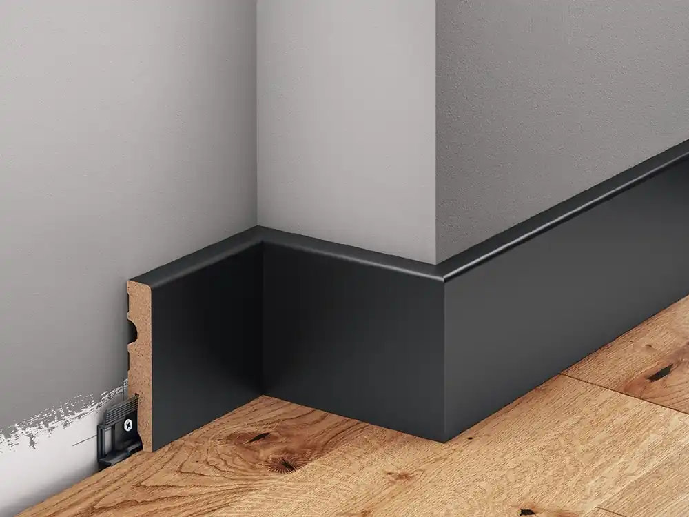Listwa MDF lakierowana półmat Czarna - LMDF-04MC Creativa Premium