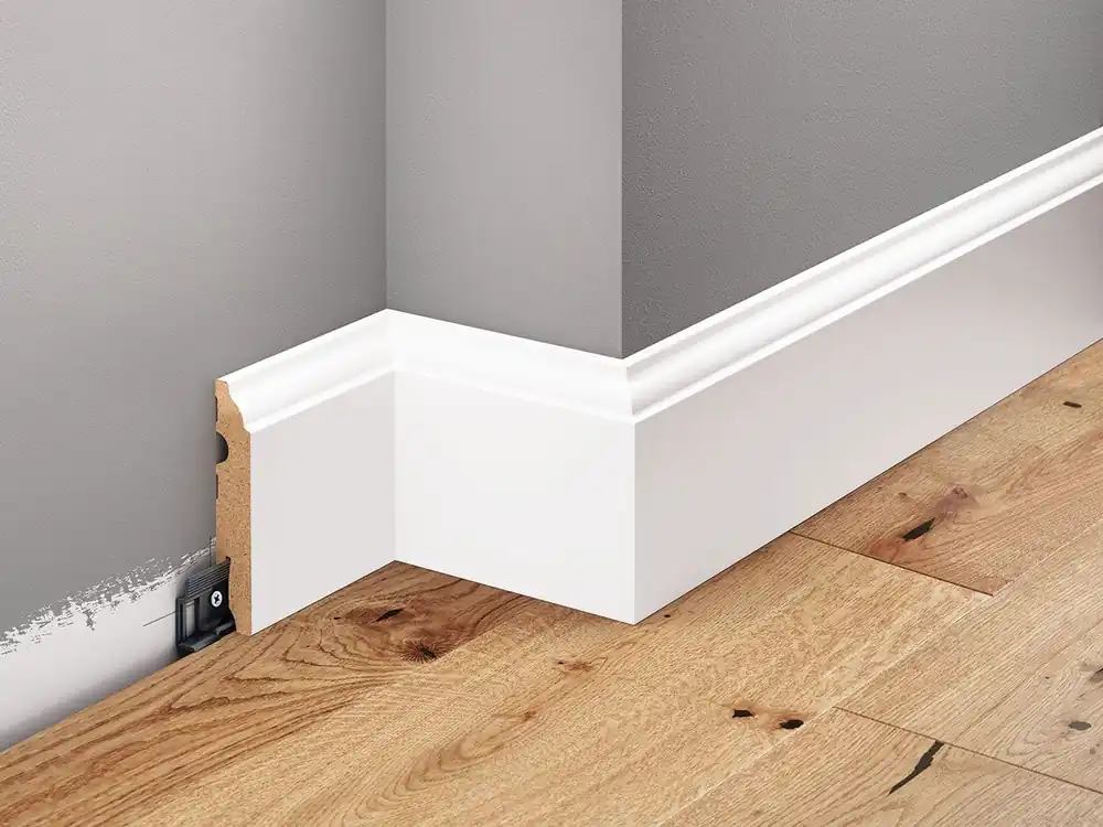 Tani Listwa przypodłogowa MDF lakierowana Biała - LMDF-06M Creativa