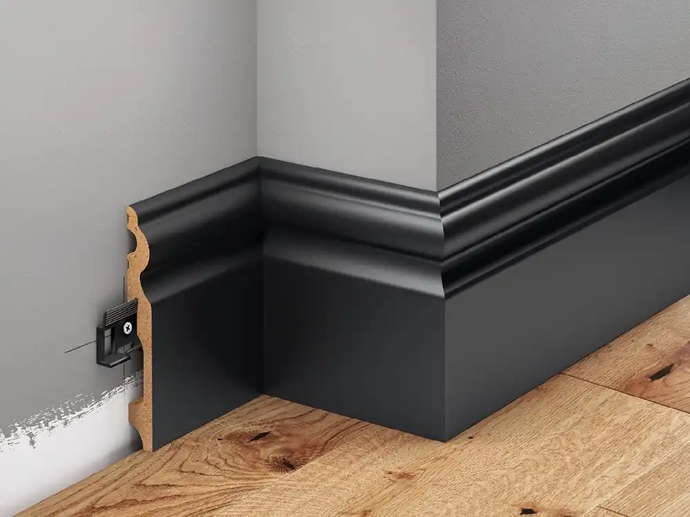Listwa lakierowana MDF półmat Czarna - LMDF-08MC Creativa Premium