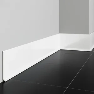 Aluminiowa listwa podłogowa LP80 Biała RAL 9003 Creativa Nowy