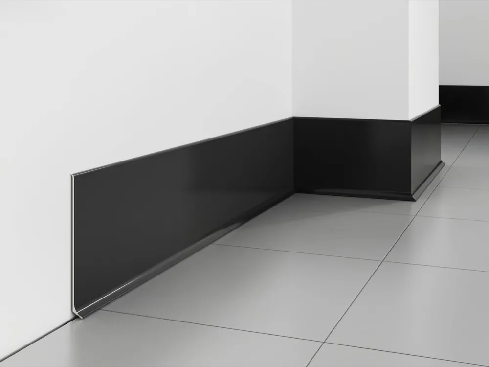 Zniżka Podłogowa listwa aluminiowa LP100 Ciemny Szary RAL 7021 Creativa