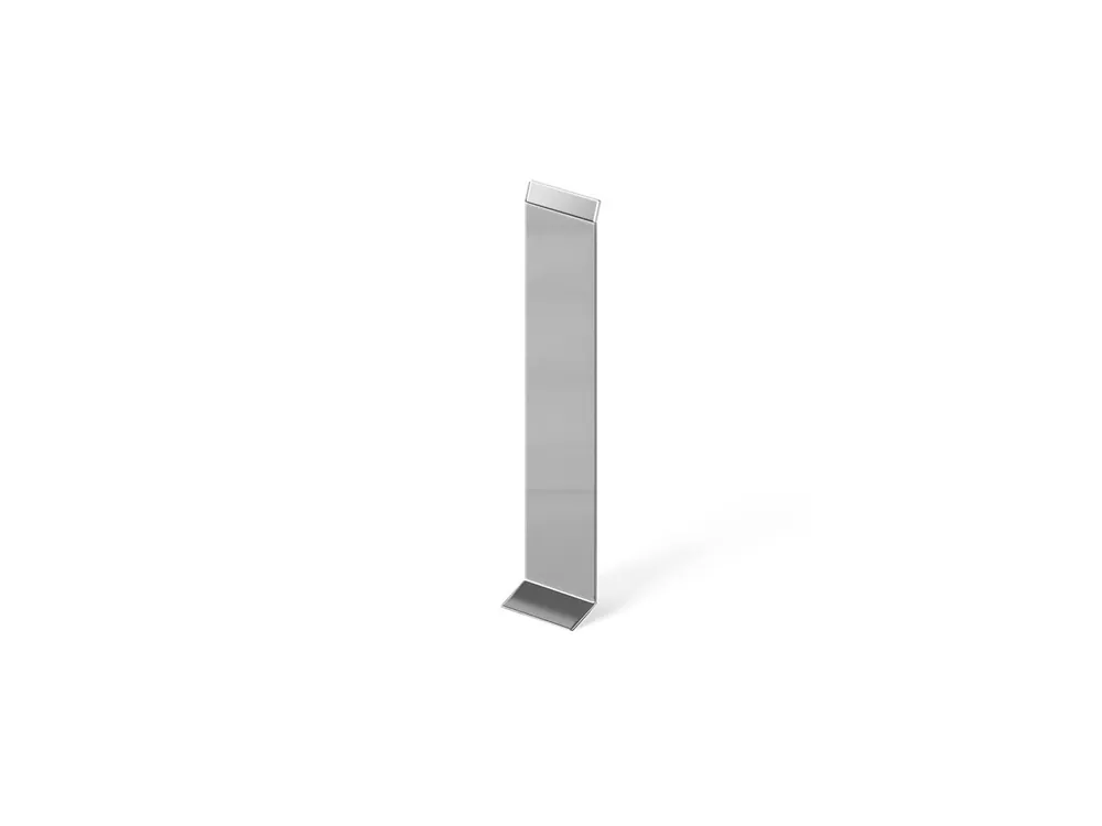 Łącznik do podłogowej listwy stalowej 10 cm DSPS07B Srebrny Połysk Super okazja