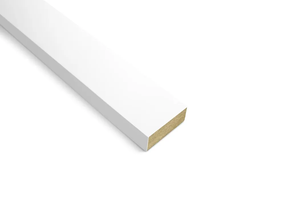 Najlepsza cena Lamel ścienny pojedynczy MDF 28x12 mm Biały lakierowany RAL 9003 Prestige Decor