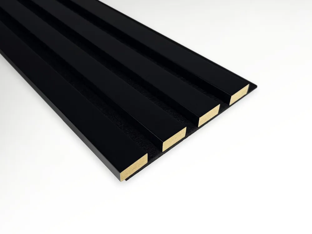 Lamel ścienny na filcu czarnym z MDF Czarny Prestige Decor Wyprzedaż