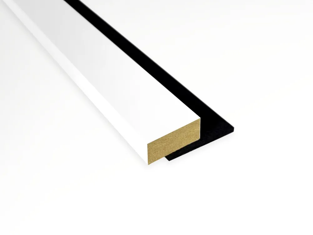Cena promocyjna Zakończenie do lameli na filcu z MDF Biały lakierowany RAL 9003 Prestige Decor
