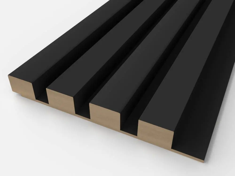 Lamel Ścienny z MDF Czarny Prestige Decor Nie przegap